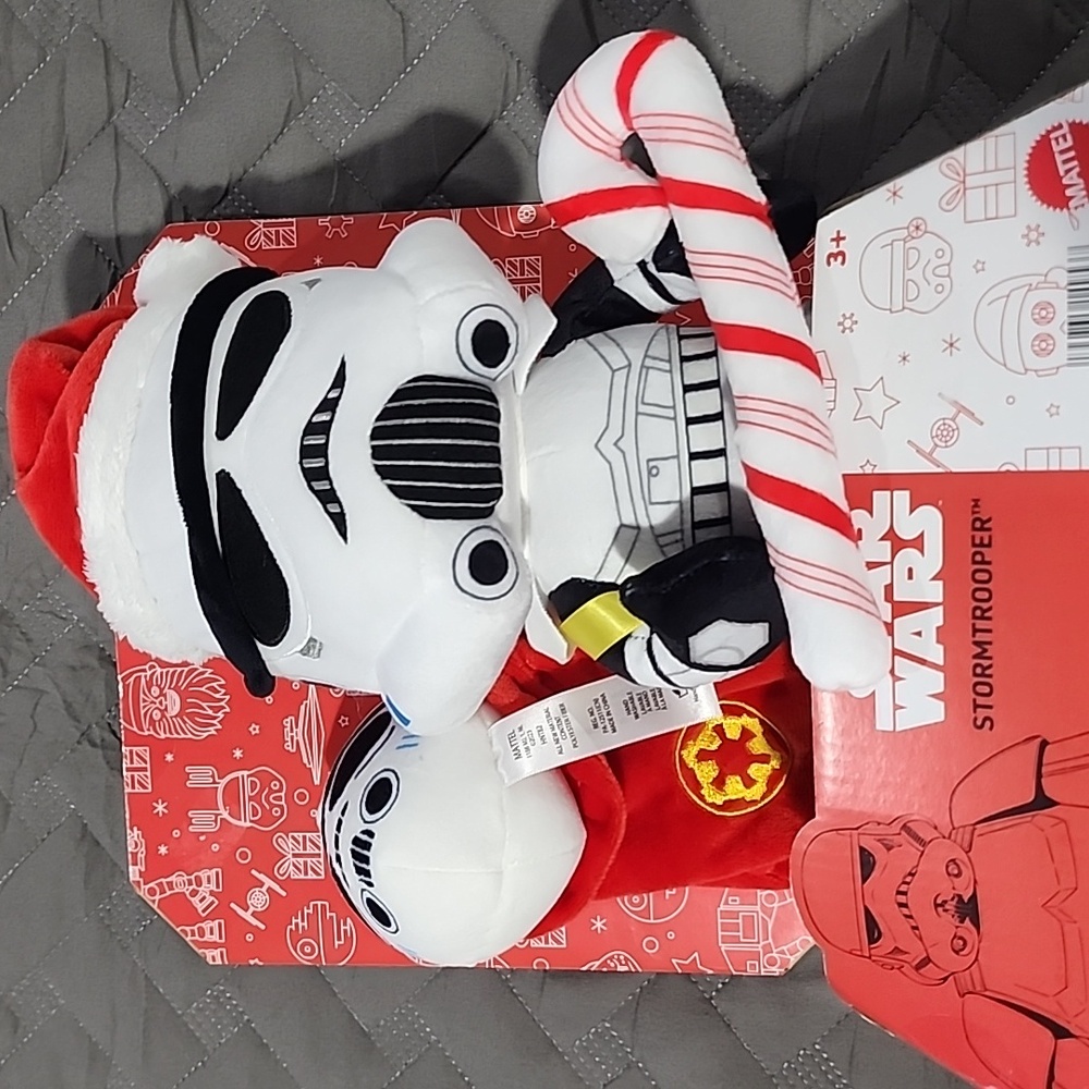 Star Wars Winter Holiday‎ Stormtrooper 10" Plush with Candy Cane NEW